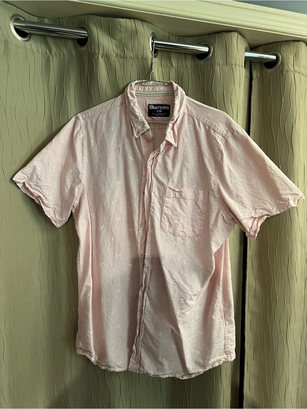 Bluenotes Light Pink Short-Sleeve Button-Down Shirt